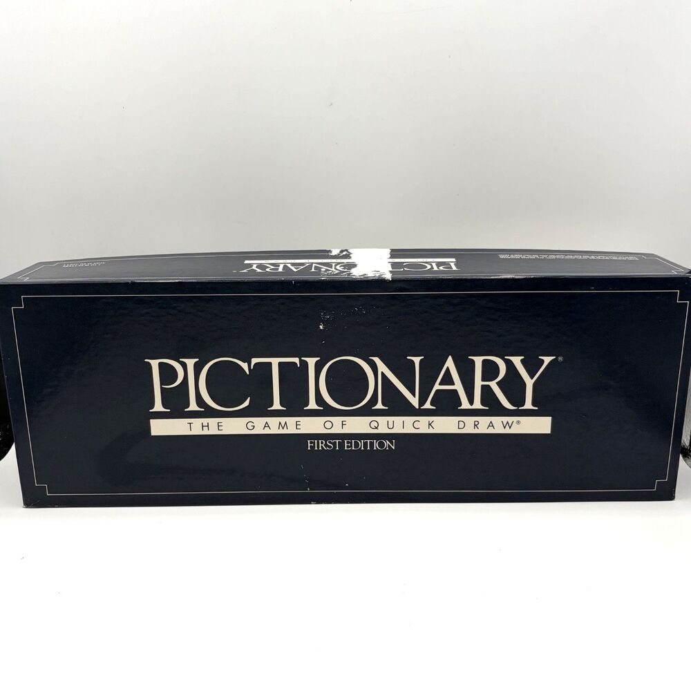 VINTAGE Pictionary Game First Edition COMPLETE 1985 Classic Drawing Board Game
